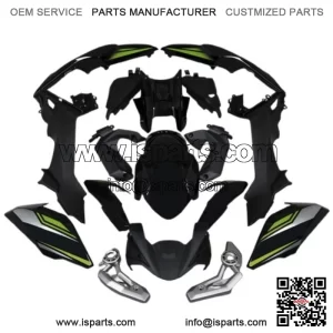 Kawasaki Z650 2017-2019 Black Green Silver Fairing Bodywork Injection ABS Parts