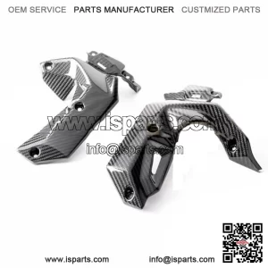 Kawasaki Z650 2017-2019 Carbon Fiber Front Side Radiator Cover Fairing Twill