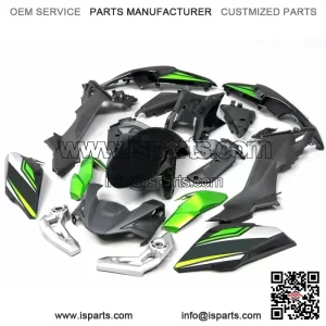 KAWASAKI Z650 2017-2019 17-Piece Full Fairing Panel Set Gloss Black Green