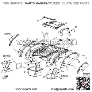 Edging Rear Left CFMOTO X5 9050-040018