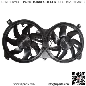 Dual Radiator and Condenser Fan Assembly For Nissan Pathfinder Infinity QX60