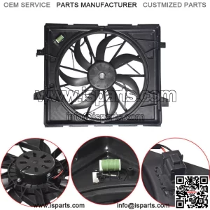 Radiator Cooling Fan For 2014-2018 2019 2020 Jeep Grand Cherokee Dodge Durango