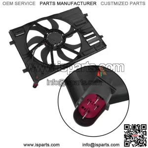 Radiator Cooling Fan Assembly 5Q0121203CL For VW Volkswagen Golf GTI Audi A3