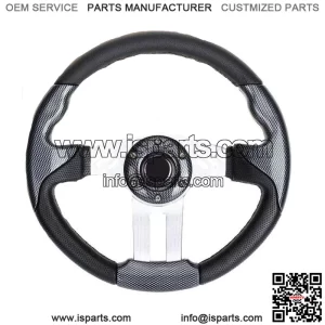 12.5 inch Golf Cart Steering Wheel For Ezgo/Yamaha/Club CAR Carbon Fiber