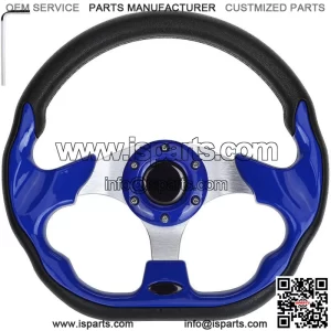 Golf Cart Steering Wheel For EZGO TXT RXV Club Car DS Yamaha Blue Hot