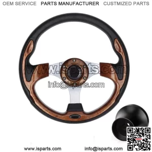 Golf Cart Steering Wheel & Black Adapter for Club Car Precedent Tempo Onward