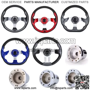 Golf Cart Steering Wheel / Chrome Adapter For  Yamaha EZGO Club CarCarts