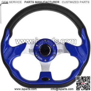 Golf Cart Steering Wheel For Yamaha G1-G29, EZGO TXT RXV Club Car DS, Blue