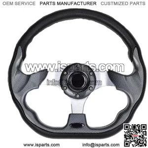 Carbon Fiber Golf Cart Steering Wheel without Adapter For Yamaha Club Car EZGO