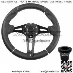 Black Transformer Golf Cart Steering Wheel For Club Car Onward/ Tempo 2017-Up