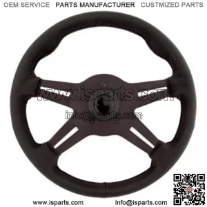 Grant 4 Spoke 13" Sure Grip Steering Wheel #8510 & Adapter Kawasaki Teryx - Blk  (For: More than one vehicle)