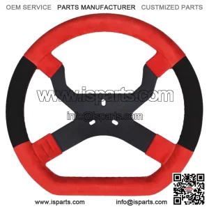 AiM MyChron5 Kart Racing Steering Wheel Red/Black