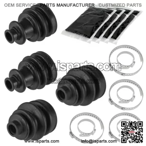 2 Rear Axle Inner Outer LH RH CV Boot Kit for Polaris Sportsman 570 6X6 2018-20 (For: Polaris Sportsman 570)