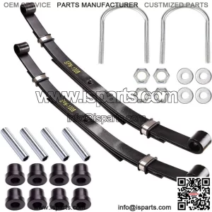 Heady Duty Rear Leaf Springs for Club Car DS Golf Cart 1981-up 3 Leaf (Set of 2)