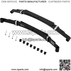 4 Leaf Heavy Duty Rear Leaf Springs for Club Car DS Golf Cart 1993 Up Set of 2