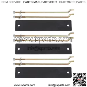 Fit for 81-13 Club Car DS Golf Cart Battery Hold Down Retainer Plate Rod Kit