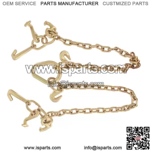 RJT Hook Chain V Bridle Tow Truck Winch Cable Pull Wrecker Recovery Grab 36''