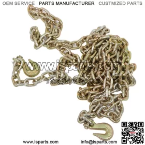 2 Pack 3/8" 20' G70 Tow Chain Tie Down Binder With Grade 70 Hooks