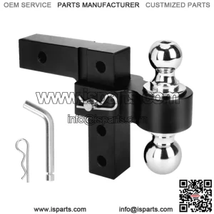 6-inch trailer hook 2"*2-5/16" with double pin #black