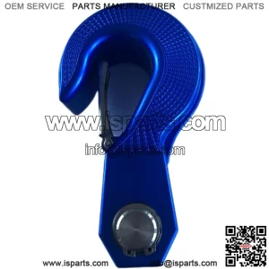 Snatch Block with Rotatable 360?? Hook, Aluminum Alloy Towing Hook for Car Truck Wrangler (Blue)