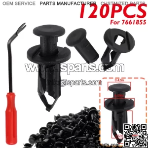 ATV Retainer Clip Push Pin Splash Guard Body Panel Clips For Honda Suzuki 120pcs (For: More than one vehicle)