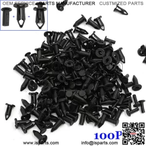 100 Pcs Black Fender Rivets For ATV Can Am Maverick/Commander/Outlander Parts (For: More than one vehicle)