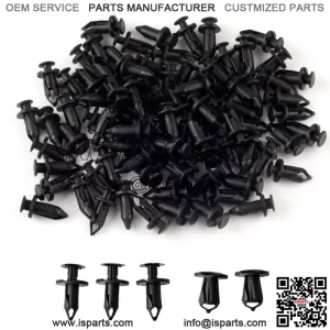 100 Pcs Plastic Mixed Fairing Body Trim Panel Fastener Clips Plug Kit Parts
