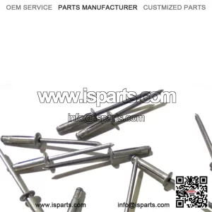 VINTAGE NOS OEM SNOWMOBILE RIVETS (8) EIGHT PCS 7621337