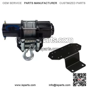 50 Ft Midnight Winch 4500 lb Steel With Mount For Yamaha Rhino 450 2006-11