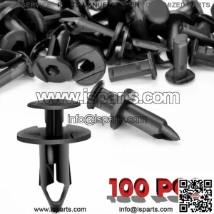 100x 8mm Fender Clips Body Rivets Push Pin for ATV HONDA TRX300EX 450R Rancher (For: More than one vehicle)