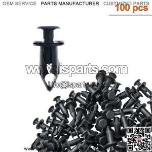 100x Fender Bumper Clips Body Rivets Push for UTV Honda Polaris RZR 900 1000 XP (For: More than one vehicle)