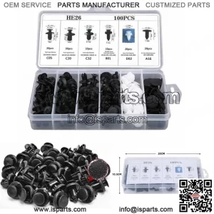 Assortments Push Pin Retainer Car Parts Body Bumper Clip Rivet Trim Molding Kit (For: More than one vehicle)
