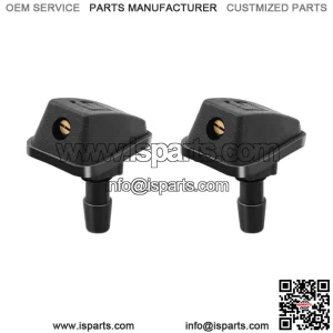 2PCS Car Windscreen Washer Fan-shaped Mist Water Spray Jet Nozzles Parts (For: Ford F-150)