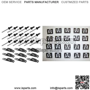 1980-1996 Ford F150 F250 F350 Bronco Complete Windshield Molding Trim Clip Kit