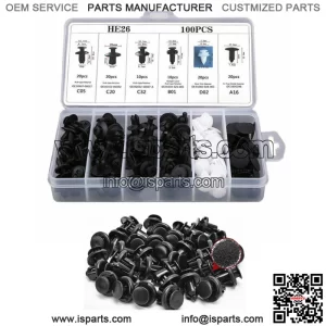 Car Parts 100x Fender Liner Fastener Rivet Push Clips Retainer 6 Size Universal (For: Ford F-150)