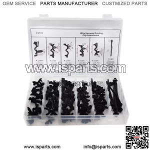 54Pcs Car Body Wiring Harness Fastener Routing Clips Convoluted Assortment Parts (For: Ford F-150)