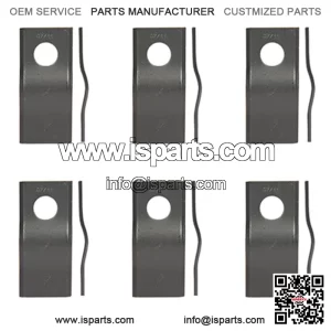 CM120 Pack of 6 Disc Mower Blades Fits Zweeger 4-1/8" x 1-13/16"