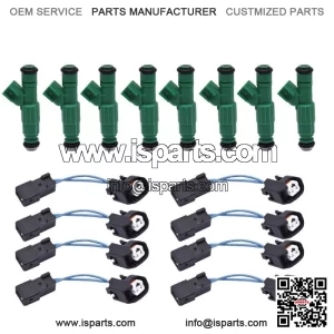 8x Upgrade 4 Hole Fuel Injectors For 96-99 Dodge Ram Dakota 5.2L 5.9L 318 360