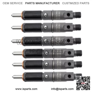 Fuel Injectors Set Of 6 0432131837 For 1989-1993 Dodge 5.9L 6BT Diesel