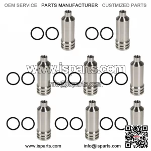 8 Sets Injector Cup & O-rings For 2001-04 Gm 6.6l Duramax 97188463Lb7