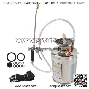 Stainless Steel 1 Gallon Hand-Pump Sprayer With Reinforced Hose 4L 12" Wand 3FT