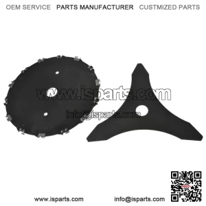 Trimmer Head 10 Inch & Chainsaw Tooth 9 Inch Steel Fits For Grass Brush Cutter