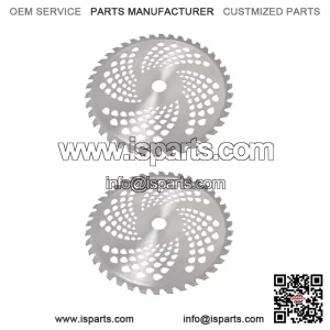 2 Pack 10 Inch x 40T Carbide Tip Brush Blades Fits For Cutter Trimmer Weed Eater