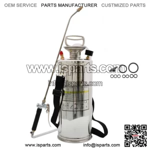 Stainless Steel Sprayer With Reinforced Hose Adjustable Nozzles 2 Gallon 8L