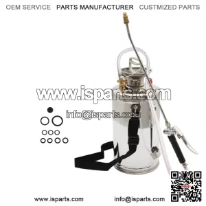 1.5 Gallon Stainless Steel Sprayer With Reinforced Hose Adjustable Nozzles 6 L