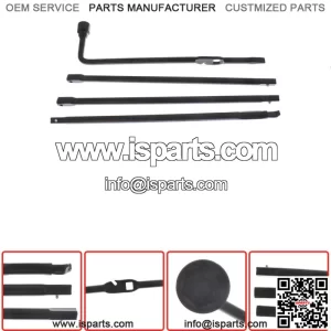 Spare Tire Lug Wrench Jack Tool Kit For 2000-14 Chevy Silverado 1500 GMC Sierra