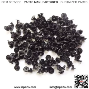 Fit For Honda Accord 100Pcs 8mm Hole Nylon Rivet Fastener Bumper Push Type Clips