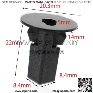 100 Pcs Car Fastener Clips Bumper Inner Fender Rivets Push 8x8.2mm For Toyota