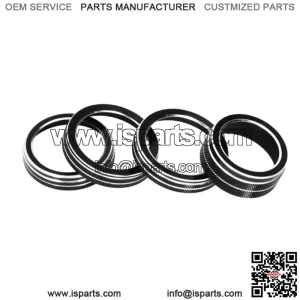 18-21JL/JLU Wrangler knob switch decorative ring #black