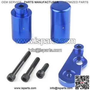 06-09 Suzuki GSX-R600 + GSX-R750 Black Non-cut Frame Slider Protective Cover #Blue